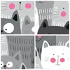 Wanduhr - Rund - Glasuhr - Kittys Tiere Illustration - Produktbild-Vorschau 8