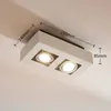 Arcchio Strahler Vince, 25 cm, 2-flammig, weiß/chrom, GU10 Produktbild-Vorschau 5