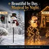 Weihnachts Schneemann Gartenstecker, solarbetrieben, Produktbild-Vorschau 8