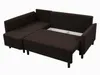 Rohová pohovka LOFT, barva hnědá, rozměry 205 x 89 x 144 Náhled obrázku produktu 2