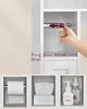 VASAGLE Toilettenregal, Badezimmerregal mit Schiebetür, Produktbild-Vorschau 4
