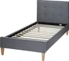 Homestyle4u Polsterbett 90x200 Jugendbett Grau Bettgestell Produktbild-Vorschau 9