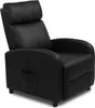 A black recliner chair is shown against a white background. Podgląd zdjęcia produktu
