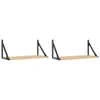 vidaXL Nástenné police 2 ks dub Sonoma 60x25x25,5 cm Náhľad obrázku produktu 1