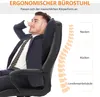 Vinsetto Bürostuhl mit Massagefunktion, höhenverstellbar, 6 Produktbild-Vorschau 3
