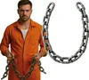 A man in an orange jumpsuit holds a chain. Anteprima dell’immagine prodotto
