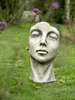 Vidroflor Kunststein Gesicht "FRAU", Groß Produktbild-Vorschau 6