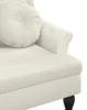vidaXL Banc avec coussin Crème 120,5x65x75 cm Velours Voir les images du produit 6
