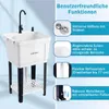 Zlewozmywak COSTWAY, umywalka z półką, ociekaczem, baterią Podgląd zdjęcia produktu 6