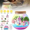 Einhorn‑Terrarium‑Set mit LED‑Nachtlicht, DIY‑Dekoset mit Produktbild-Vorschau 5
