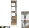 Kinzo Holzregal Edelstahl 5 Böden 750 kg 75 x 30 x 172 cm Produktbild-Vorschau 11