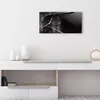 DEQORI Glasuhr 60x30 cm Zahlen 'Dunkle Wellengrafik' Produktbild-Vorschau 3