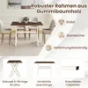 COSTWAY Eettafel met X-vormige houten poten, accenttafel, Productafbeelding-voorbeeld 5