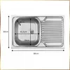 Küchenschrank Eiche Sonoma 80x50 cm mit Spüle und Deante Produktbild-Vorschau 7