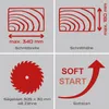 Practixx Kappsäge PX-KZS-305PA | Schnitthöhe max. 180x340mm Produktbild-Vorschau 2