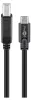 goobay Cavo da USB C a B nero 1 m Anteprima dell’immagine prodotto 1