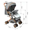 Poussette tout-terrain pliable, dossier réglable, pour Voir les images du produit 7