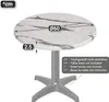 JAMAIKA | Bistro Außen Tischplatte | Ø 60 cm | Weiß Marmor Produktbild-Vorschau 2