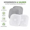 4x Abflusssieb Silikon, Spülbecken Sieb, Dusche Haarfänger, Produktbild-Vorschau 2