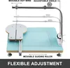 A hot wire foam cutting machine with adjustable features shown on a light blue cutting mat with rulers. Podgląd zdjęcia produktu