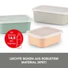 GOURMETmaxx Frischhaltedosen aus rPET - apricot/grau/grün Produktbild-Vorschau 3