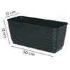 Blumenkasten Balkonkasten 300 mm - Anthrazit wetterfest aus Produktbild-Vorschau 2