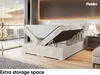 MEBLINI Boxspringbett mit Bettkasten - Gepolstert Produktbild-Vorschau 5