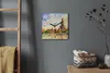 Coloray Uhr auf Leinwand 30x30 cm Wand Uhr Dekoration Produktbild-Vorschau 4