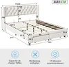 Letto imbottito 160x200 cm con cassetti di contenimento, Anteprima dell’immagine prodotto 1