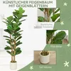 HOMCOM Umělý fíkovník 150 cm Umělá rostlina se 71 listy, v Náhled obrázku produktu 4