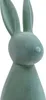 Dekofigur Osterhase samtig beflockt für Tischdeko und Produktbild-Vorschau 2