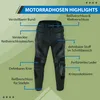 Motorradhose Motorrad Biker Lederhose Racing hose in 7x Produktbild-Vorschau 3