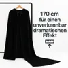 JustValue Mantello nero con cappuccio – 170 cm – Poliestere Anteprima dell’immagine prodotto 6