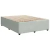 Boxspringbett mit Matratze Hellgrau 140x190 cm Samt Produktbild-Vorschau 9