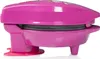 A side view of a pink waffle maker. Náhled obrázku produktu