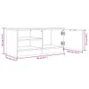TV-Schrank Hochglanz-Weiß 80x35x36,5 cm Holzwerkstoff Produktbild-Vorschau 9