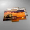Bild auf Leinwand - Leinwandbild - Löwe Sonne Landschaft - Produktbild-Vorschau 2