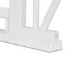 A close-up view of the white base and support structure of a baby gate. Náhled obrázku produktu