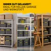 MONZANA® 6x Aufbewahrungsbox 32L mit Deckel 40kg belastbar Produktbild-Vorschau 8