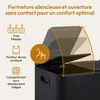 CASABEL Poubelle Tri Sélectif 3x20L, Acier Inox Noir, Voir les images du produit 6