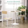 Jedálenský stôl HOMCOM, okrúhly kuchynský stôl, jedálenský Náhľad obrázku produktu 4