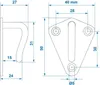 Seilhaken Metall 40x45mm geschweißt Produktbild-Vorschau 4