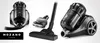 A collage of a bagless vacuum cleaner and its accessories, with the brand logo. Podgląd zdjęcia produktu