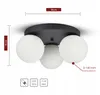 LUXOLAR - Led Deckenleuchte - Deckenlampe 3-flammig schwarz Produktbild-Vorschau 2