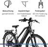 A black Zündapp electric bicycle is shown with feature callouts at the top. Voir les images du produit