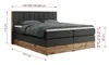 MKS MEBLE King Boxspringbett 180x200 mit Bettkasten Eiche, Produktbild-Vorschau 6