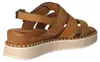 Tamaris. Sandales compensées pour femmes, couleur marron, Voir les images du produit 4