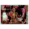 Leinwandbild abstrakter buddha zen spa 120x80 cm Feeby rosa Produktbild-Vorschau 3