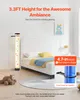 A bedroom scene with a bed, a teddy bear, and a bubble lamp. Anteprima dell’immagine prodotto