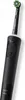 A black electric toothbrush with a green and blue brush head, shown from a diagonal angle against a white background. Anteprima dell’immagine prodotto
